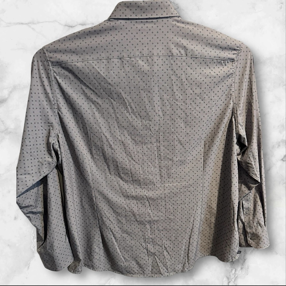 Mizzen+Main Leeward Button Down Shirt Men's XXL Trim Fit Check Performance - Picture 2 of 5
